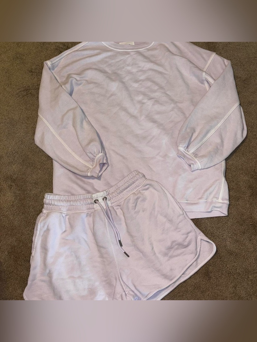 Aerie crewneck and shorts